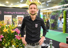 Bart van Kester van Qualily stond op de beurs met hun "top assortiment" onder de naam Superior Selection.